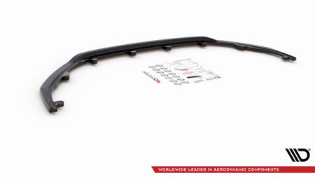 Maxton Front Splitter V.1 Peugeot 308 Mk2 Facelift - Gloss Black