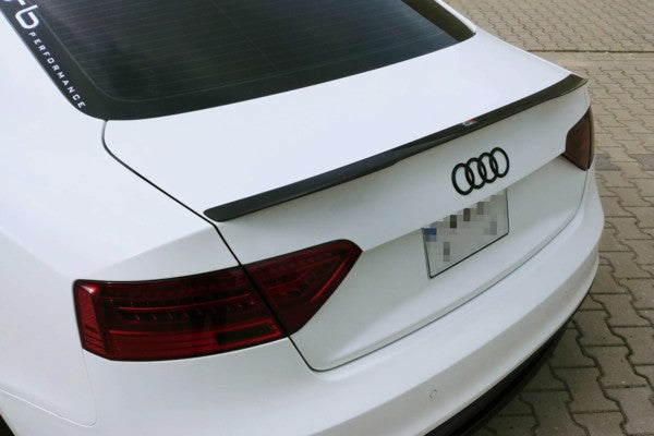 Maxton Spoiler Cap Audi S5 / A5 / A5 S-Line 8T / 8T Fl Coupe - Gloss Black