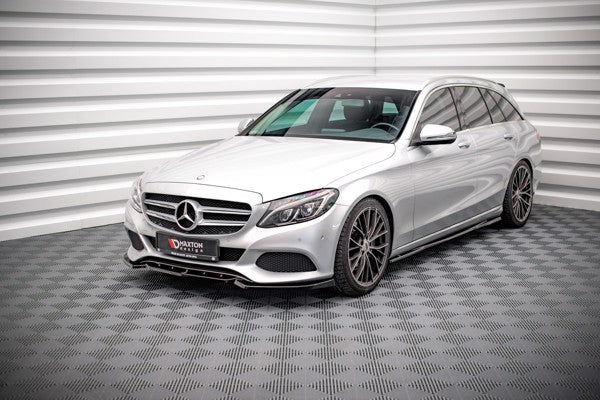 Maxton Front Splitter Mercedes-Benz C W205 - Gloss Black