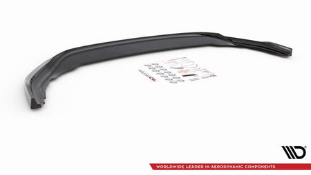 Maxton Front Splitter V.6 Volkswagen Golf R Mk8 - Gloss Black