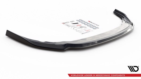 Maxton Front Splitter V.6 Volkswagen Golf R Mk8 - Gloss Black