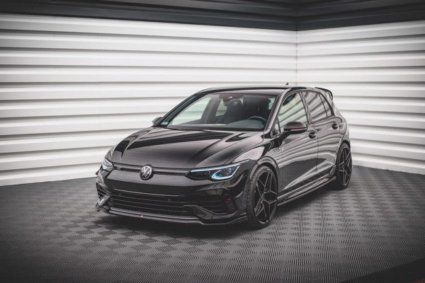 Maxton Front Splitter V.6 Volkswagen Golf R Mk8 - Gloss Black