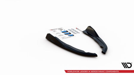 Maxton Rear Side Splitters V.2 BMW 4 M-Pack G22 - Gloss Black