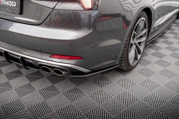 Maxton Street Pro Rear Side Splitters Audi S5 Sportback F5 - Black