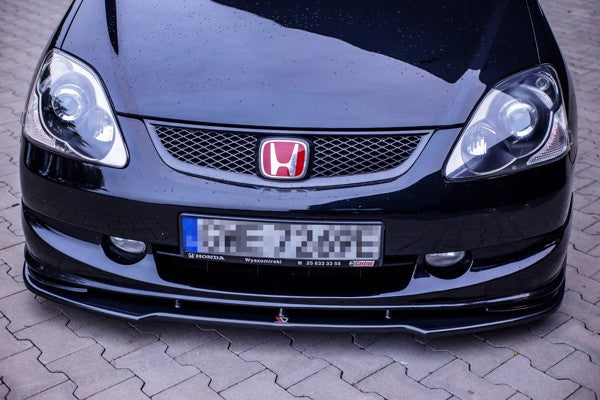 Maxton Front Splitter V.1 Honda Civic Ep3 (Mk7) Type-R/S Facelift - Gloss