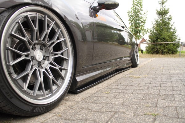 Maxton Side Skirts Diffusers Mercedes Cl 500 C216 Amgline - Gloss Black