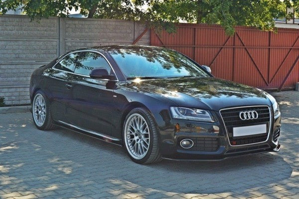 Maxton Side Skirts Diffusers Audi S5 / A5 / A5 S-Line 8T / 8T Fl - Gloss Black