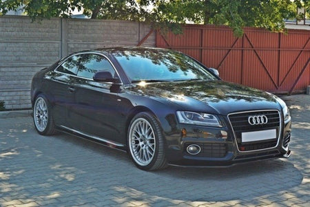 Maxton Side Skirts Diffusers Audi S5 / A5 / A5 S-Line 8T / 8T Fl - Gloss Black