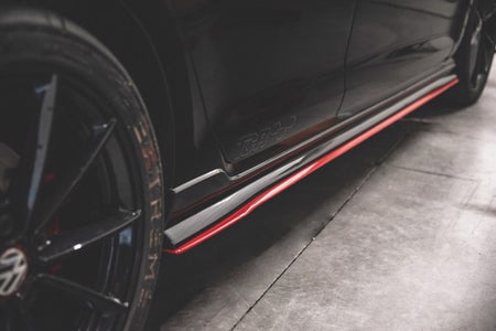 Maxton Side Skirts Diffusers VW Golf 7 Gti Tcr  - Gloss Black
