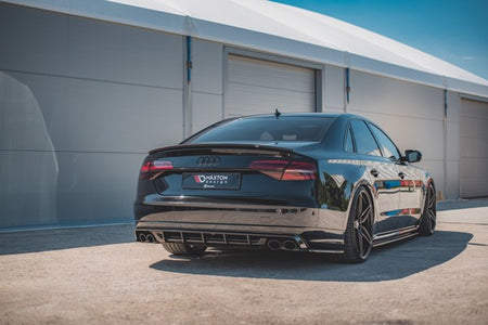 Maxton Rear Valance Audi S8 D4 Facelift - Gloss Black