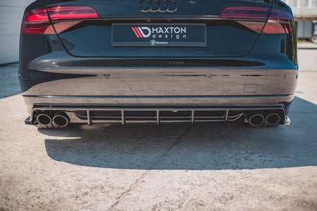 Maxton Rear Valance Audi S8 D4 Facelift - Gloss Black
