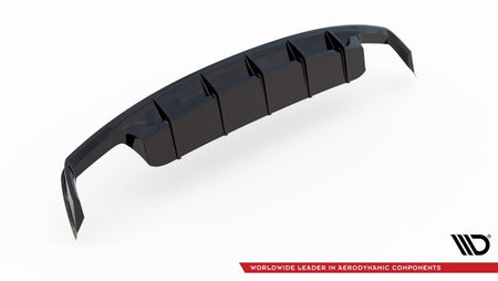 Maxton Rear Valance Audi S8 D4 Facelift - Gloss Black