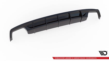 Maxton Rear Valance Audi S8 D4 Facelift - Gloss Black