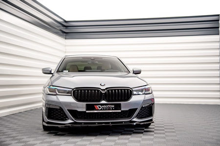Maxton Front Splitter V.2 BMW 5 G30 Facelift M-Pack - Gloss Black