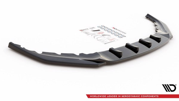 Maxton Front Splitter V.2 BMW 5 G30 Facelift M-Pack - Gloss Black