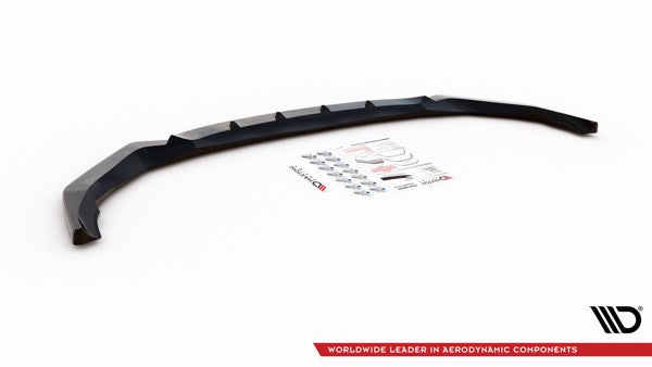 Maxton Front Splitter V.1 BMW X1 M-Pack F48 - Gloss Black