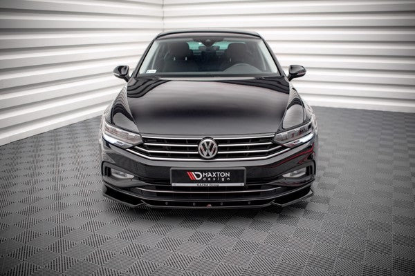 Maxton Front Splitter V.1 Volkswagen Passat B8 Facelift - Gloss Black