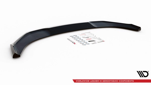 Maxton Front Splitter V.1 Nissan 370Z Nismo Facelift - Gloss Black