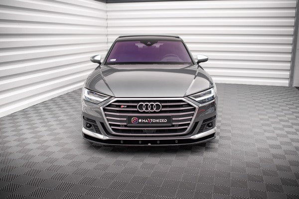 Maxton Front Splitter V.2 Audi S8 D5 - Gloss Black