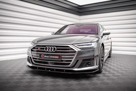 Maxton Front Splitter V.2 Audi S8 D5 - Gloss Black