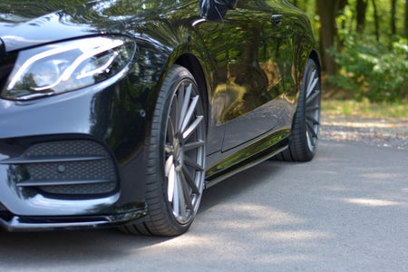 Maxton Side Skirts Diffusers Mercedes-Benz E-Class W213 Coupe (C238) Amg-Line - Gloss Black