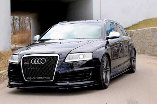 Maxton Side Skirts Diffusers Audi RS6 C6 - Gloss Black