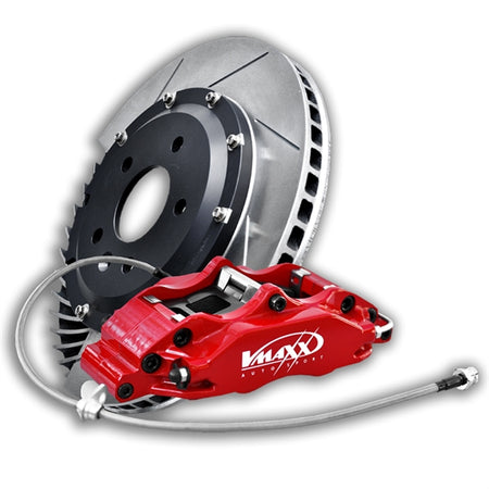 V-MAXX Bremsekit med 330mm skiver og røde kalibre til Suzuki Swift Sport, højtydende bremsesystem til forbedret bremsekraft og h