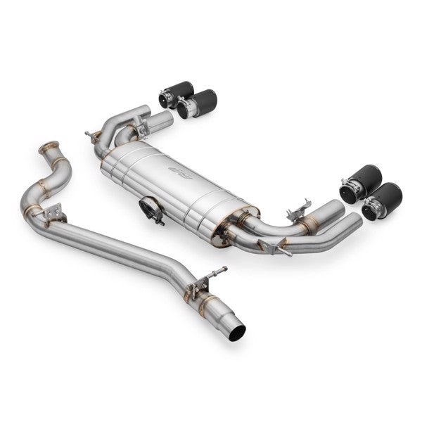 RM Motors Complete exhaust system AUDI S3 8Y 2.0 TFSI Sedan Beginning - Downpipe with straight pipe +silencer, AUDI tips - 3