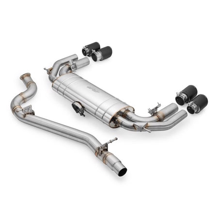 RM Motors Complete exhaust system AUDI S3 8Y 2.0 TFSI Sedan Beginning - Downpipe with straight pipe +silencer, AUDI tips - 1