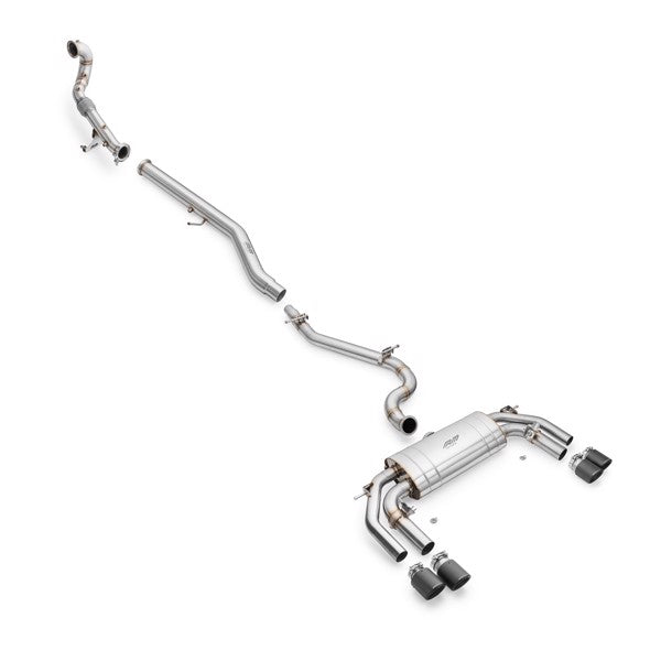 RM Motors Complete exhaust system AUDI S3 8Y 2.0 TFSI Sedan Beginning - Downpipe +straight pipe, AUDI tips - 1