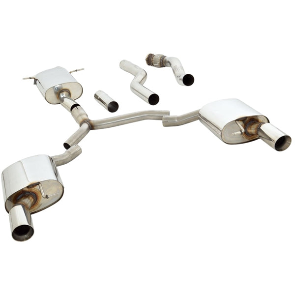 Friedrich Motorsport 76mm Duplex System i Rustfrit Stål Audi A4 B8 (8K)