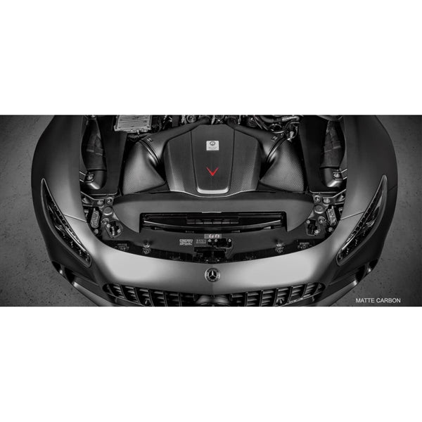 Eventuri carbon air intake system med gloss finish til Mercedes C190/R190 AMG GTR, GTS og GT, bestående af luftkanaler, filtre o