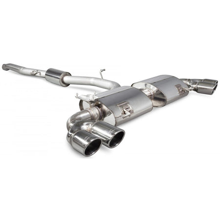 Scorpion Resonated CAT-Back System With Electronic Valves - Audi S1 - Monaco (Quad)
