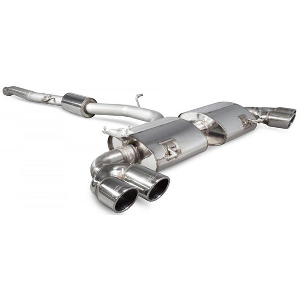 Scorpion Resonated CAT-Back System With Electronic Valves - Audi S1 - Monaco (Quad)