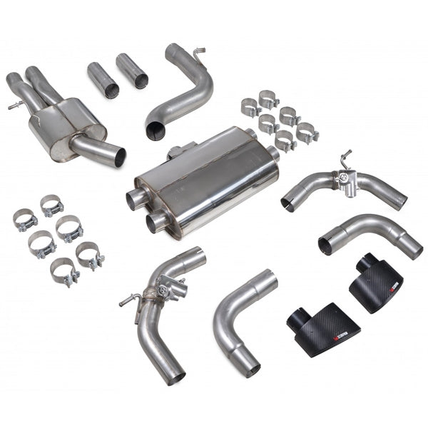 Scorpion Resonated CAT-Back System With Valves - Audi RS3 - Ascari EVO