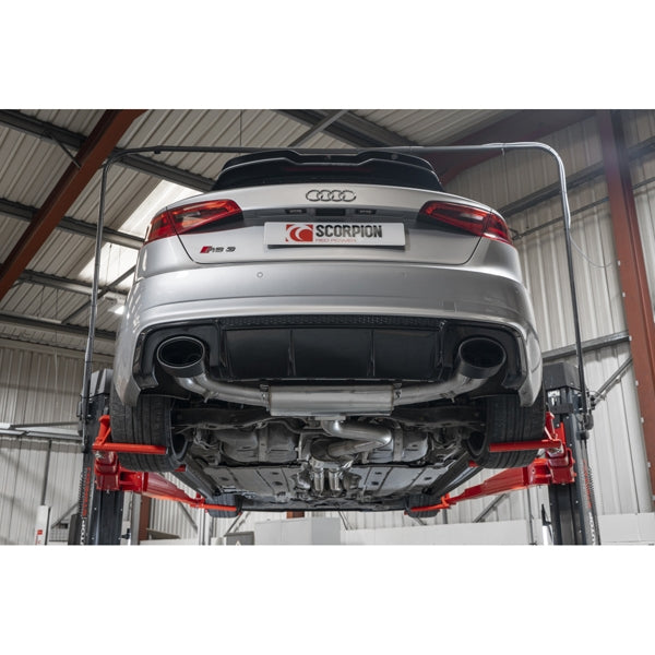 Scorpion Resonated CAT-Back System With Valves - Audi RS3 - Ascari EVO