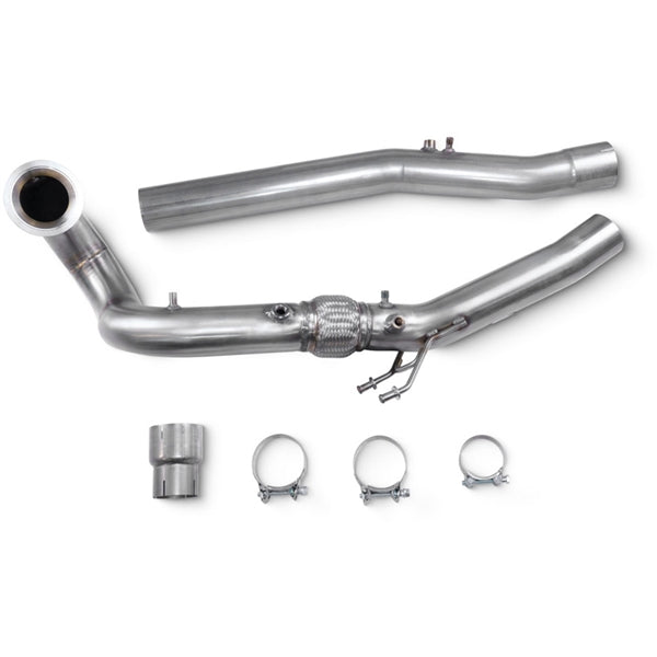 Scorpion De-cat Turbo Downpipe VAG Audi S3 8Y Sportback & Saloon, VW Golf MK8 R