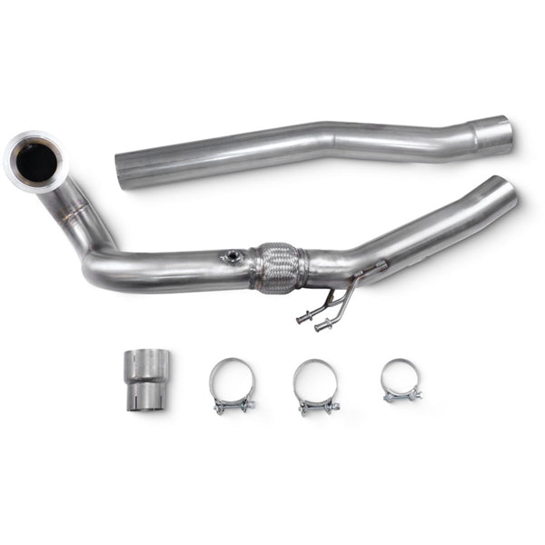 Scorpion De-cat Turbo Downpipe VAG Audi S3 8Y Sportback & Saloon, VW Golf MK8 R, Non-GPF Models