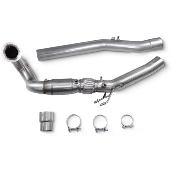 Scorpion Downpipe With High Flow Sports Catalyst VAG Audi S3 8Y Sportback & Saloon, VW Golf MK8 R
