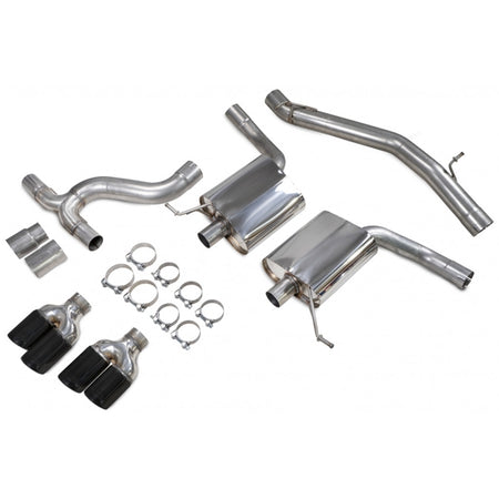 Scorpion Non-Resonated GPF-Back System - Seat Leon - Daytona (Quad) Ceramic