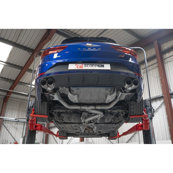 Scorpion Non-Resonated GPF-Back System - Seat Leon - Daytona (Quad)