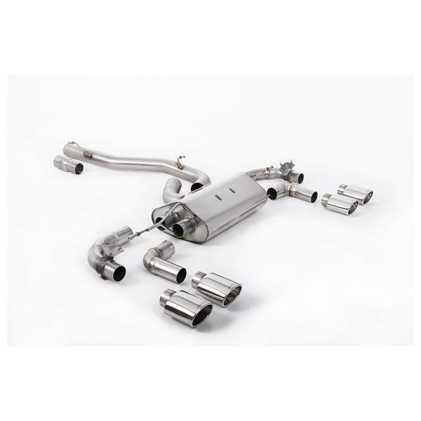 Milltek Cat-back Volkswagen Golf Mk7.5 R 2.0 TSI 300PS (Non-GPF Equipped Models Only) - 80mm Race Systems