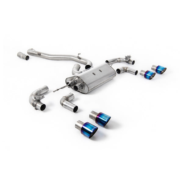 Milltek Cat-back Volkswagen Golf Mk7.5 R 2.0 TSI 300PS (GPF Equipped Models Only) - 80mm Race Systems