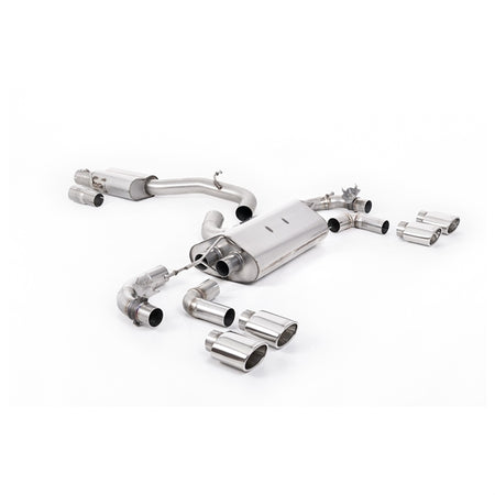 Milltek Cat-back Volkswagen Golf Mk7.5 R 2.0 TSI 300PS (Non-GPF Equipped Models Only) - 80mm Race Systems