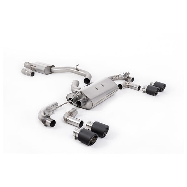 Milltek Cat-back Volkswagen Golf Mk7.5 R 2.0 TSI 300PS (Non-GPF Equipped Models Only) - 80mm Race Systems