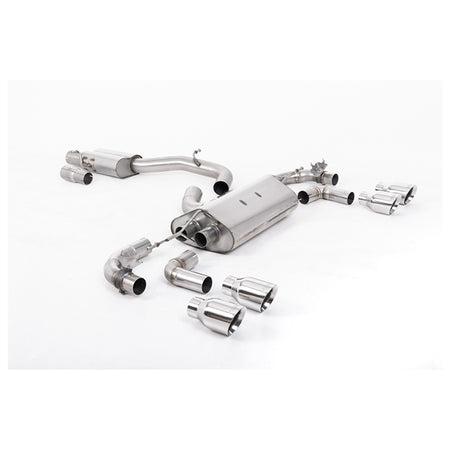 Milltek Cat-back Volkswagen Golf Mk7.5 R 2.0 TSI 300PS (GPF Equipped Models Only) - 80mm Race Systems