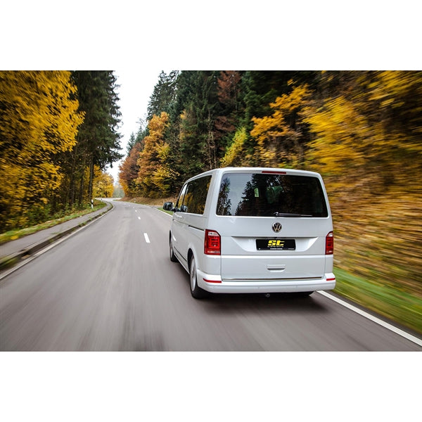 ST X Gevindundervogn til VW T5 med justerbare fjedre og støddæmpere i gul og sort design