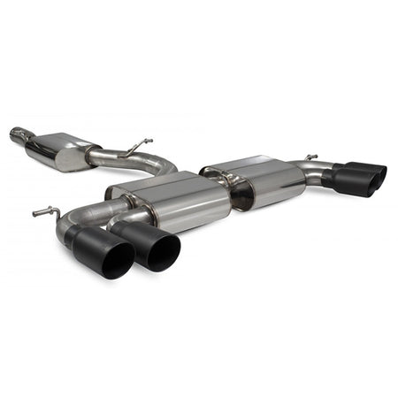 Scorpion Resonated Cat-Back System With Electronic No Valves - VW MK7 Golf R (Pre Facelift) - Daytona Ceramic