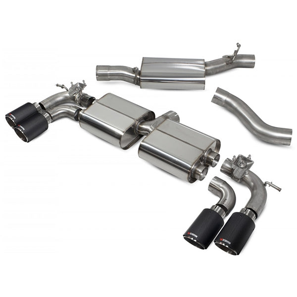 Scorpion Resonated Cat/GPF Back System & Electronic Valves - VW MK7.5 Golf R - Ascari