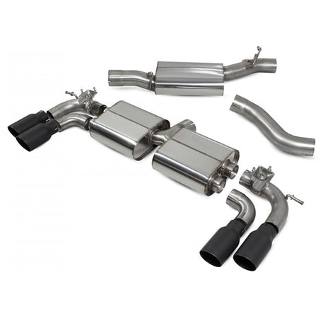 Scorpion Resonated Cat/GPF Back System & Electronic Valves - VW MK7.5 Golf R - Daytona Ceramic